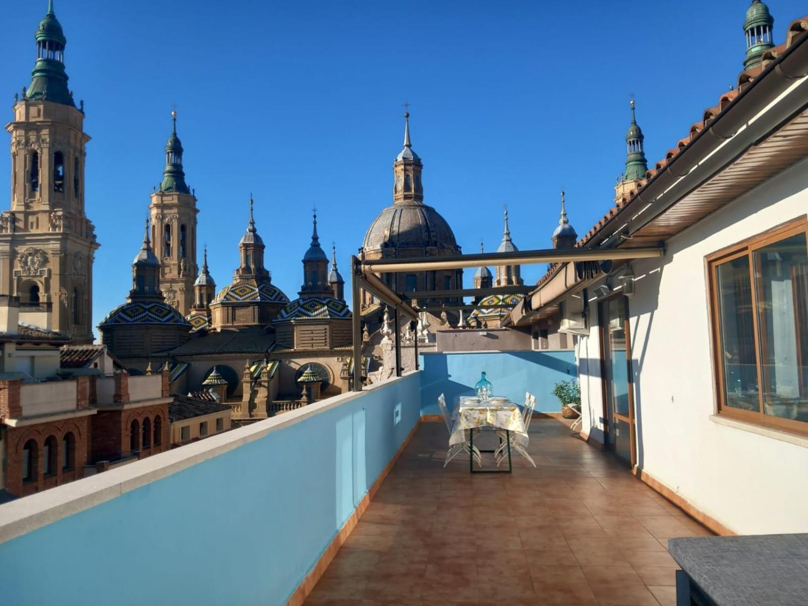 Ferienwohnung La Terraza Del Pilar Saragossa Exterior foto